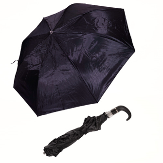 Taschenregenschirm automatisch schwarz Durchmesser 95cm