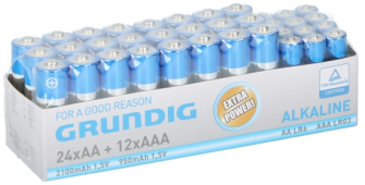 Batterien AA x24/AAA x12 Alkaline Grundig