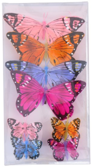 Schmetterling 3D 8Stck 2 Gr&#246;ssen