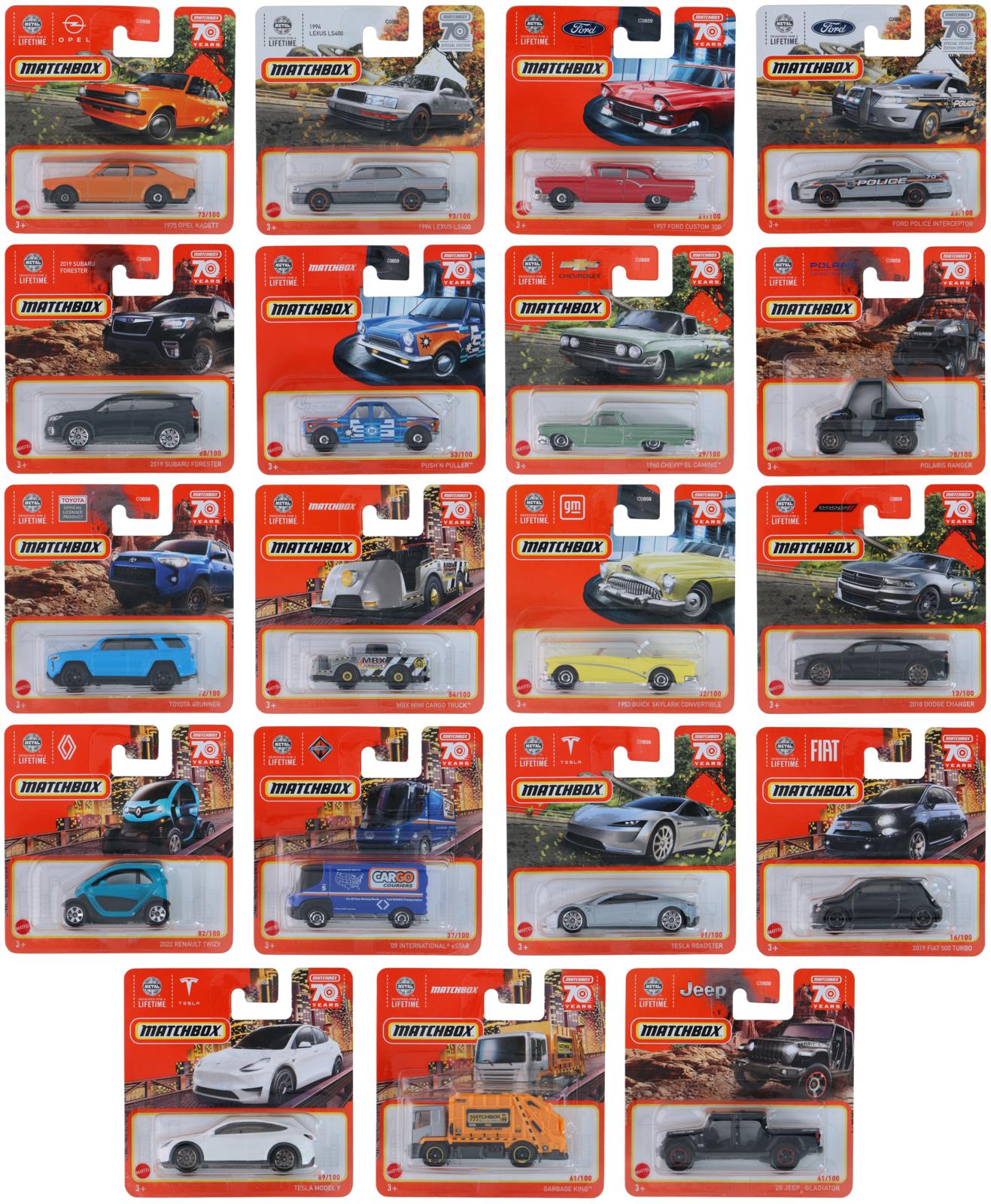 Auto Matchbox zuf&#228;llig gemischt