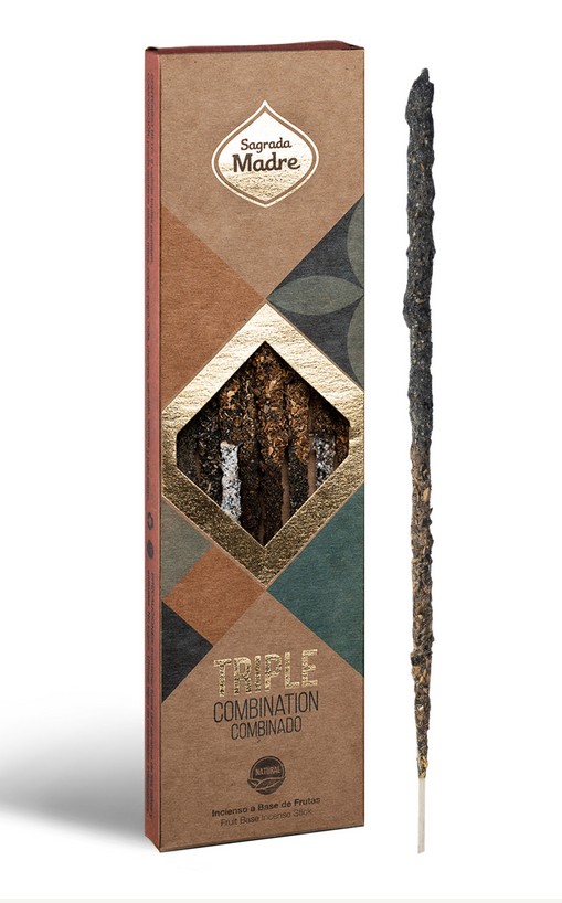 R&#228;ucherst&#228;bchen TRIPLE kombiniert Sagrada Madre 8 St&#228;be (total 9 verschiedene D&#252;fte) in Display