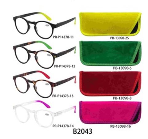 Lesebrille Unisex 4 Farben ass 1.0 1.5 2.0 2.5 3.0 3.5 4.0 ass im Display