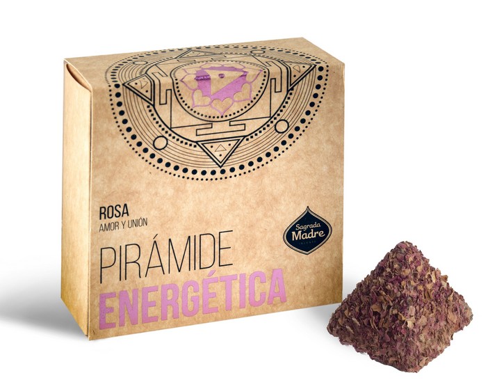 RÄUCHERPYRAMIDEN 4erSet Rose Sagrada Madre à 15 Minuten