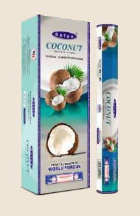 Räucherstäbchen Satya Coconut Hexagonal