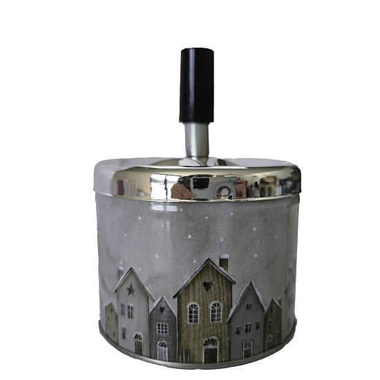 Aschenbecher mit Drehverschluss 12cm H&#228;user