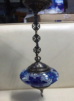 Lampe Mosaik Deckenlampe h&#228;ngend h&#246;he ca. 50cm T&#252;rkei ass
