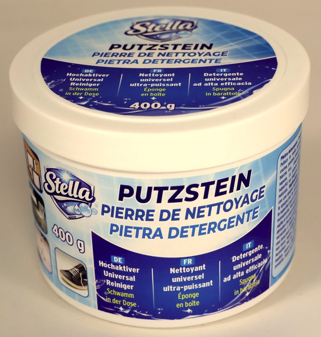 Reinigung Putzstein mit Schwamm Stella 400g