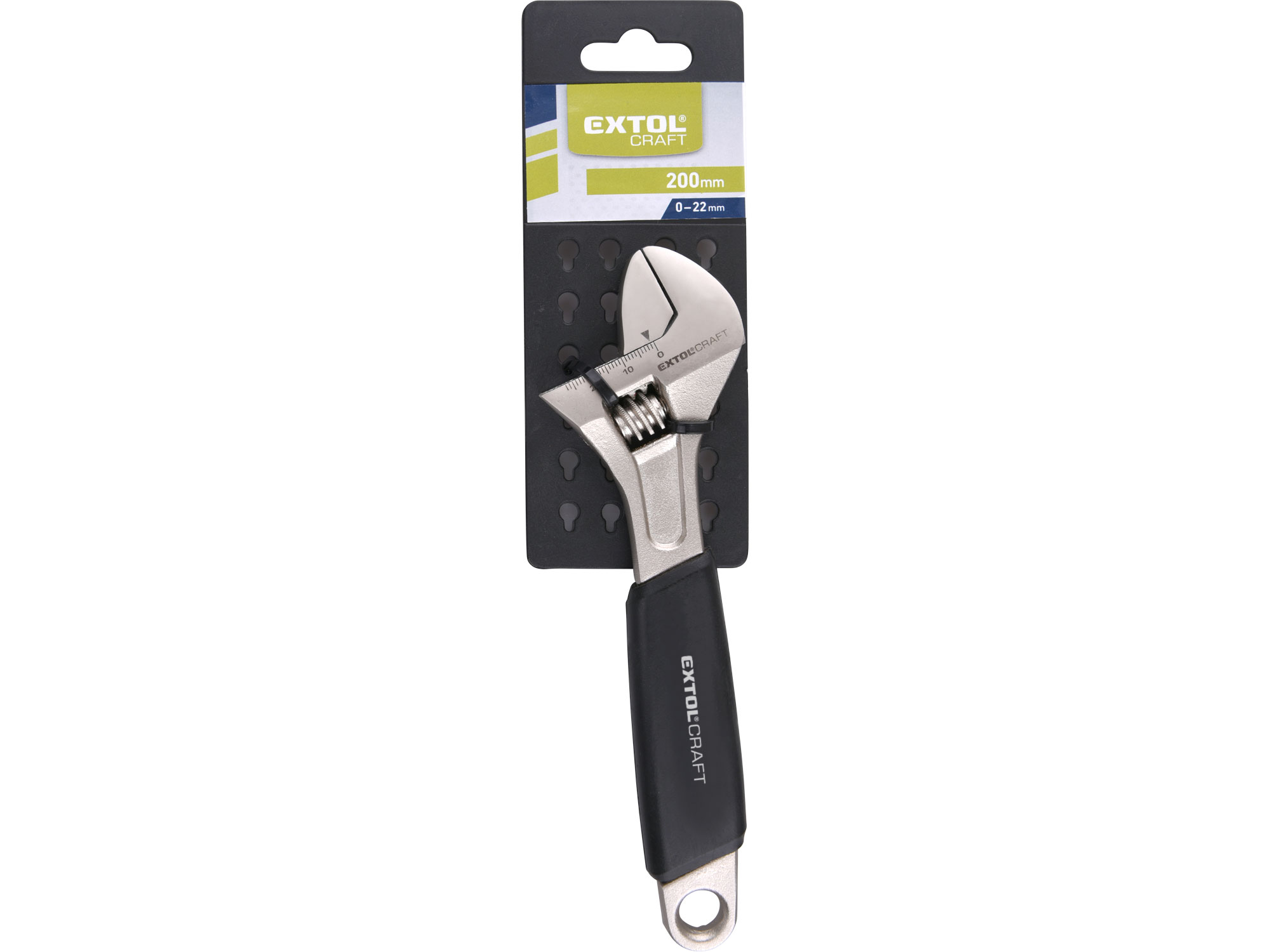 Rollgabelschl&#252;ssel verstellbar 200mm 8&quot; CrV EXTOL CRAFT