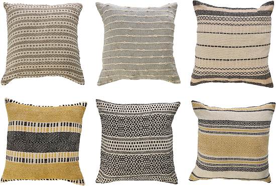 Kissenbezug 6ass 55x55cm Baumwolle