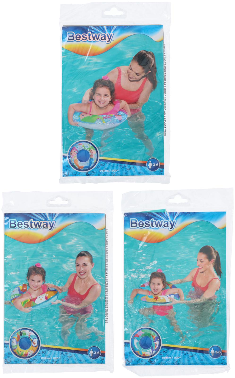 Schwimmring aufblasbar 3 Motive ass 50cm 3-6Jahre