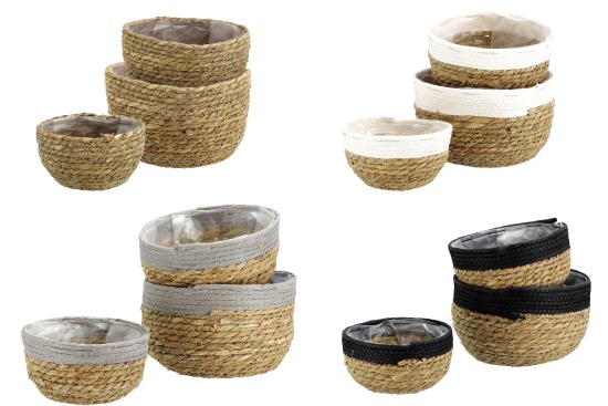 Korb 3er Set rund 17/21/24cm