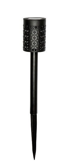 LED Outdoor Gartenstecker Solarzelle schwarz 6 LED 6x36cm 12 Stck im Display