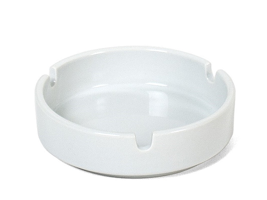 Aschenbecher weiss 10x3cm Porzellan