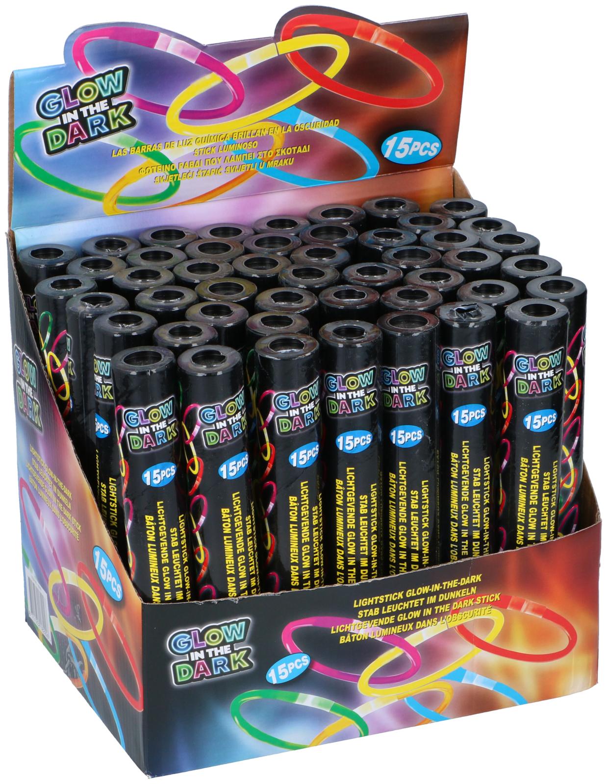 Party Leuchtstäbe Knicklichter 15tlg 48Stk im Display