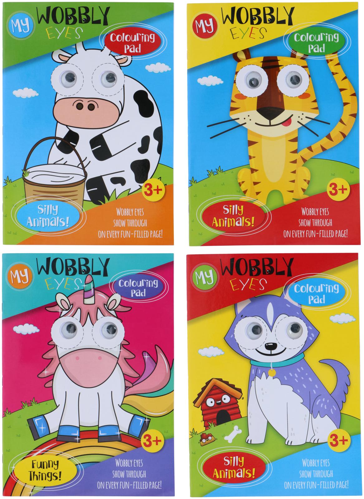 Malbuch Wackelauge 4 Motive ass 29.7x21x4cm