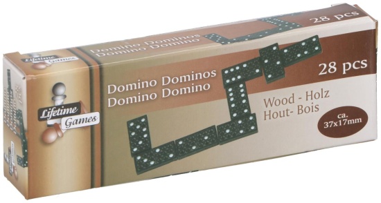 Domino 28tlg 14.7x5x2.5cm Holz