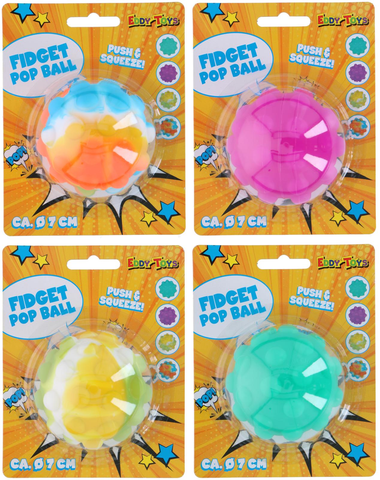 Antistressball pop Ball 4Farben ass 7cm