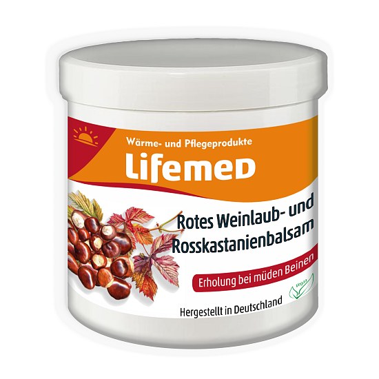 Creme Lifemed Rotes Weinlaub- und Rosskastanienbalsam 250ml