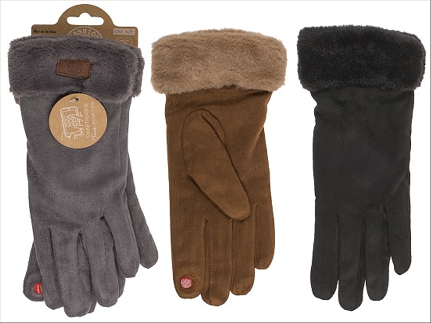 Handschuhe Damen Elegant 4 farbig ass  65g 100% Polyester