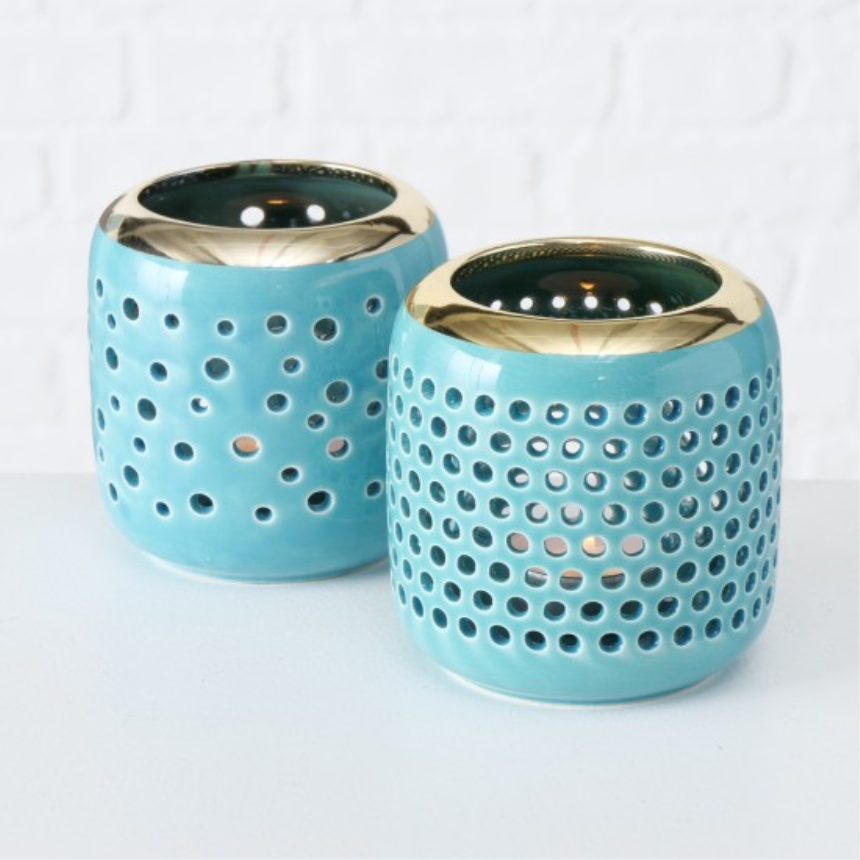 Windlicht rund 2ass 9.5cm