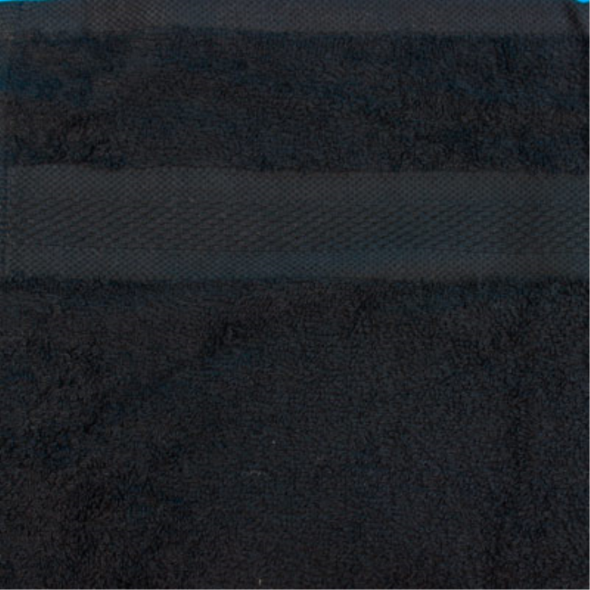 Smooth Frottierw&amp;#228;sche 50x100cm Handtuch 500gsm Schwarz 100% BW+