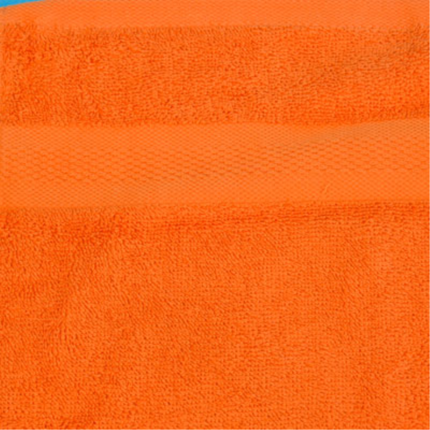 Smooth Frottierwäsche 100x200cm Saunatuch/Badetuch XXL 500gsm Orange 100% BW