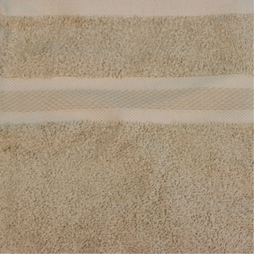 *Smooth Frottierwäsche 100x200cm Saunatuch/Badetuch XXL 500gsm Sand 100% BW (vorübergehend verminder