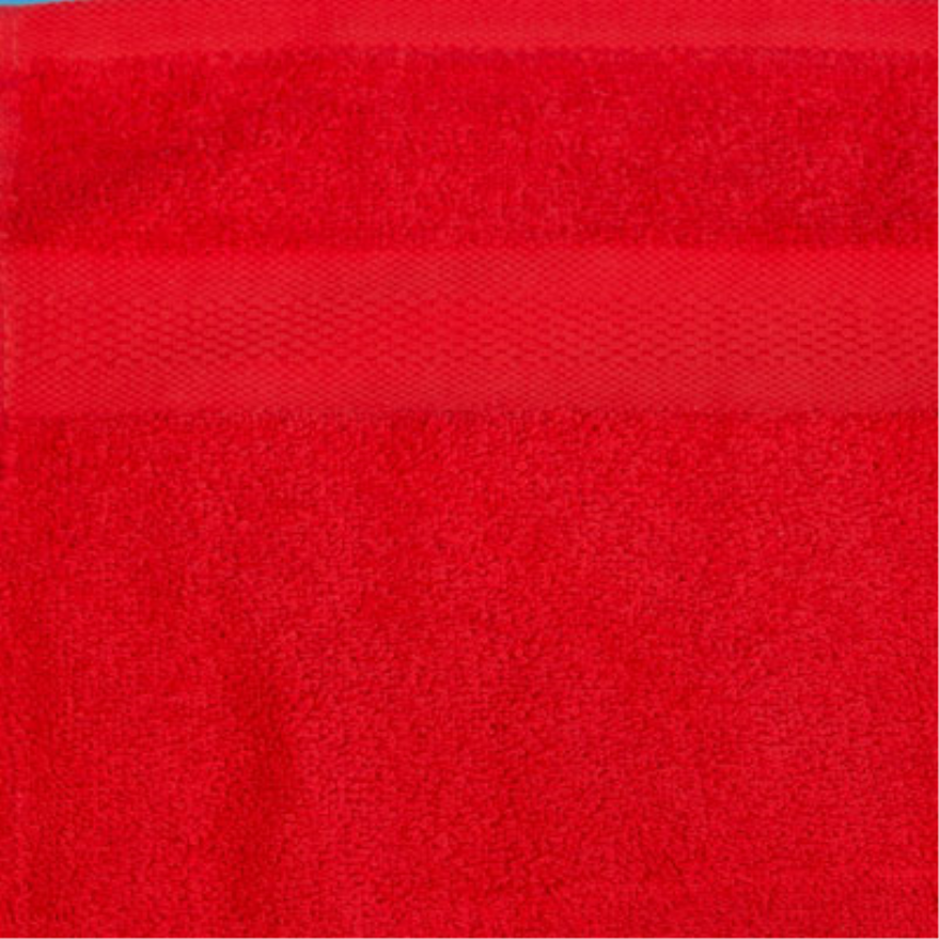 Smooth Frottierwäsche 100x200cm Saunatuch/Badetuch XXL 500gsm Rot 100% BW