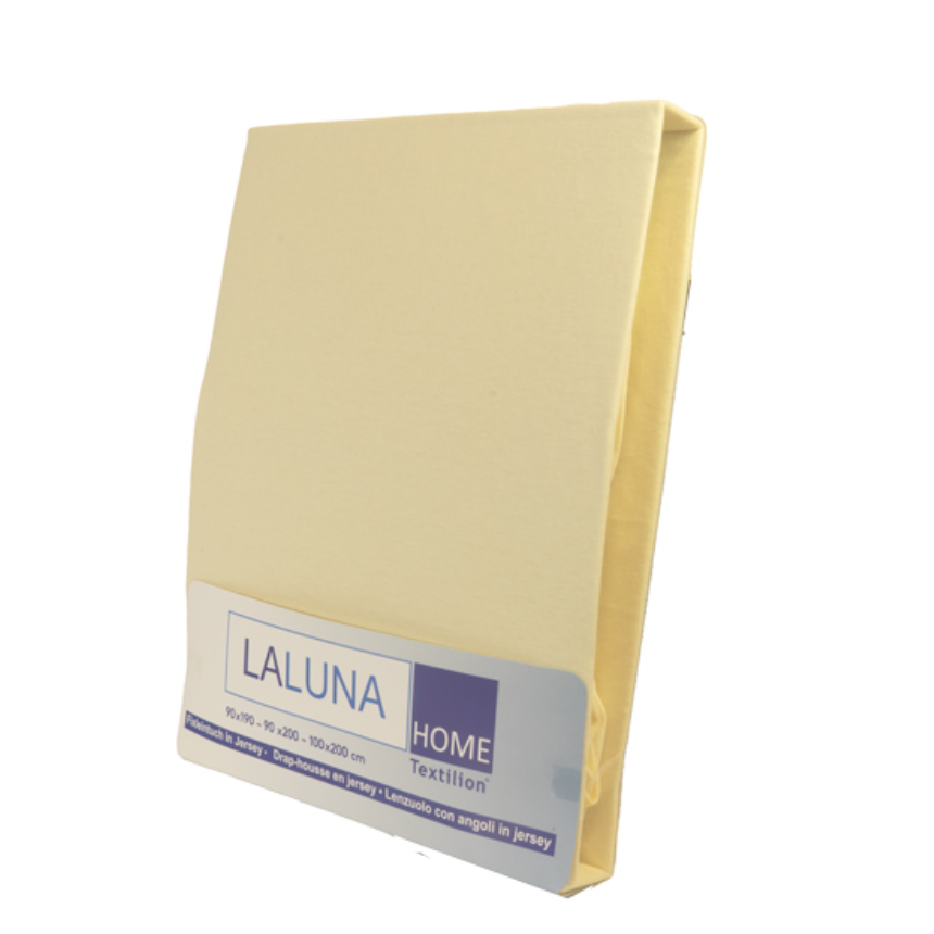 Textilion Fixleintuch-Jersey 150 gsm 90x200 cm Vanille