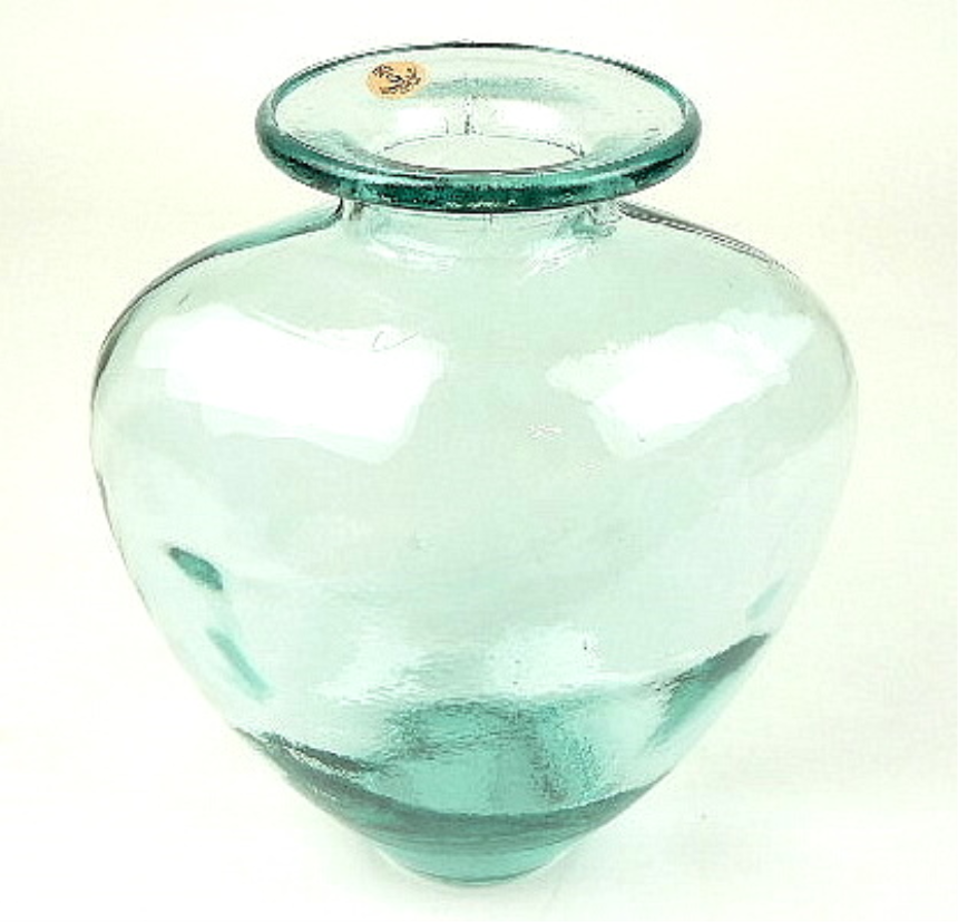Vase schwer 24x26cm 3.5L 100% recycled Glas SPANIEN