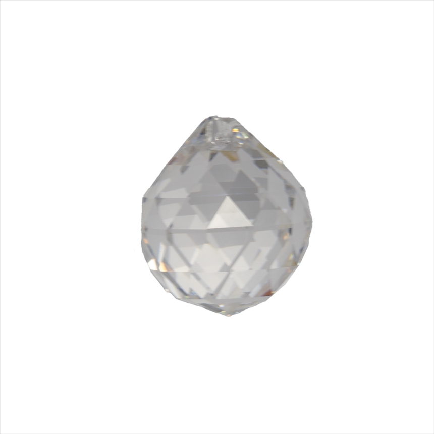 Kristallglas Kugel 30mm Dreieck Facetten Bleikristall 30%