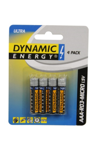 Batterien AAA ultra 4Stk Dynamic energy