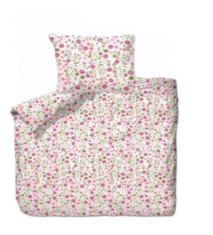 Bettgarnitur Blumen rosa 160x210cm + 65x100cm 60% Cotton 40% Polyester