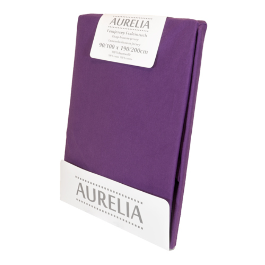 AURELIA Fixleintuch-Jersey 90x200 Purple