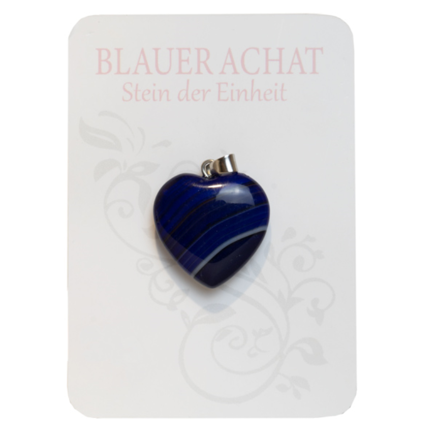 Halbedelstein Anh&amp;#228;nger Chalzedon blau 2.2cm