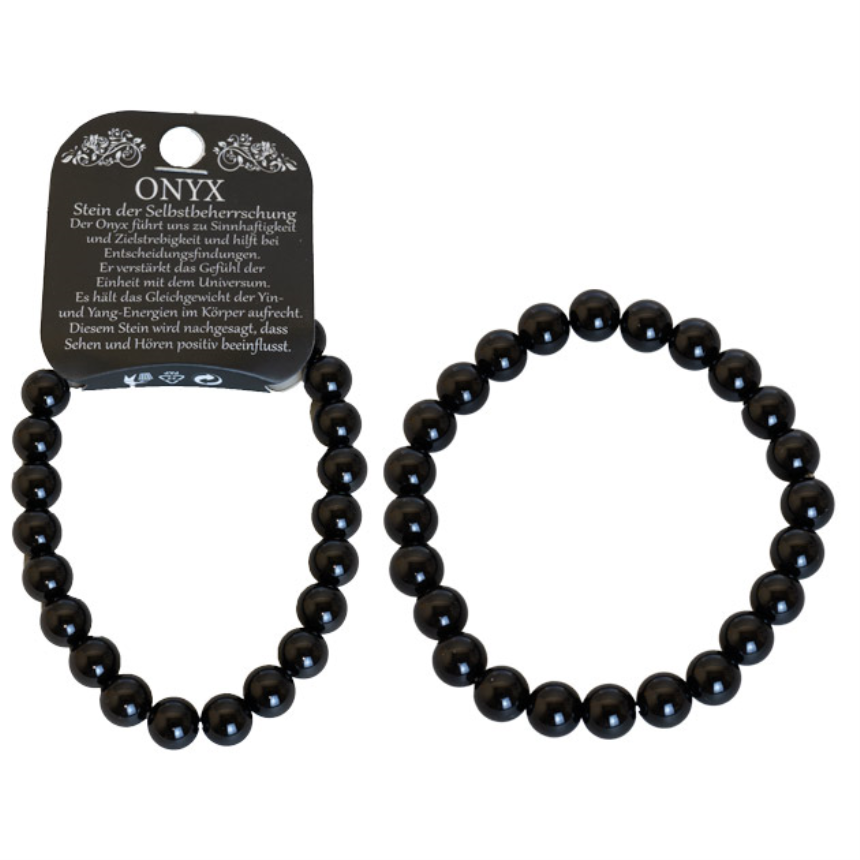 Naturedelstein Armband Onyx 190x8mm