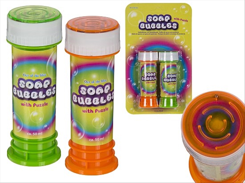 Seifenblasen mit Geduldspiel 50ml 2er Set auf Blisterkarte