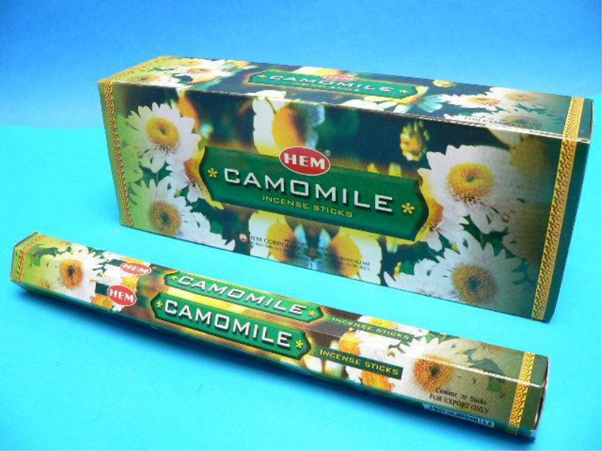R&amp;#228;ucherst&amp;#228;bchen HEM 6eckig 20sticks CAMOMILE