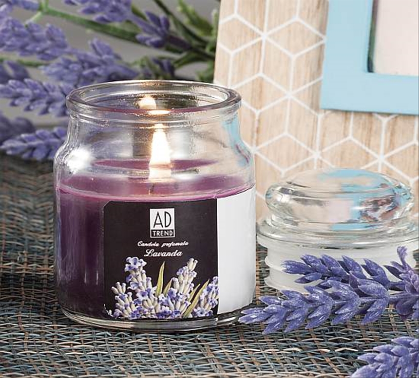 Duftkerze im Glas 6ass 5x8cm