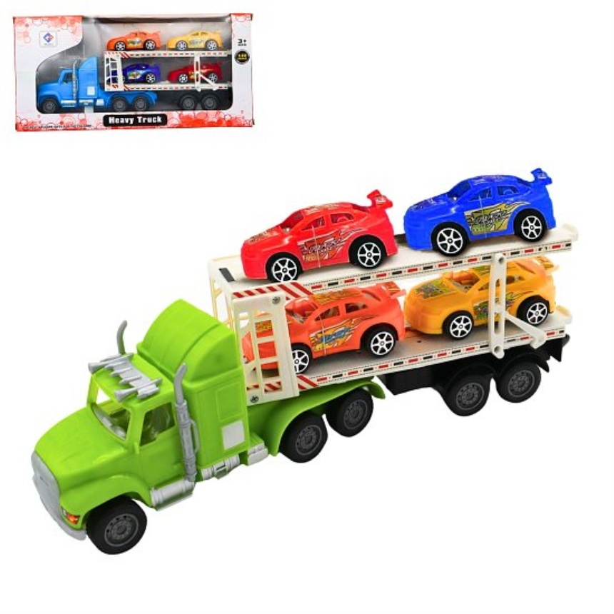 Auto Transporter mit 4 Autos 2ass 31cm