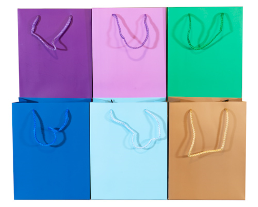 Geschenktasche 23x18x10cm uni 6ass