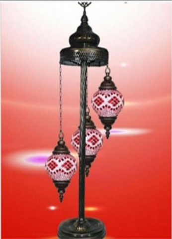 Lampe Mosaik stehend 85cm mit 3 Lampen T&amp;#252;rkei