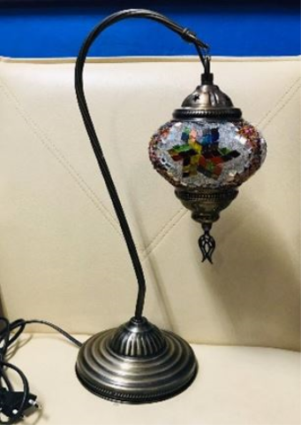 Lampe Mosaik Tischlampe h&amp;#228;ngend 43x14cm T&amp;#252;rkei ass