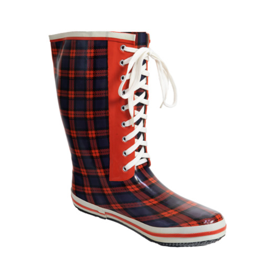 Gummistiefel Karo Rot Gr&amp;#246;sse 41