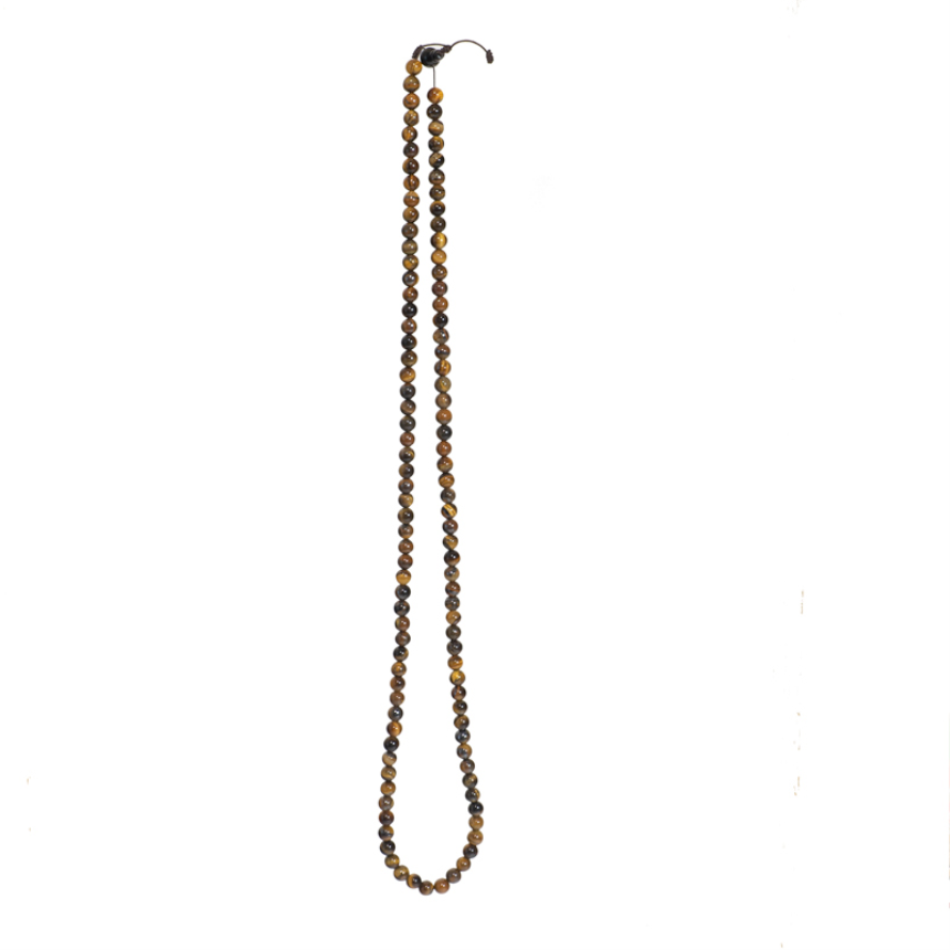 Halbedelstein Gebetskette Tigerauge 0.8cm Perlen NEPAL