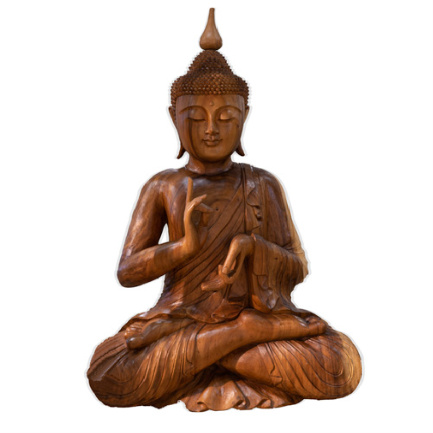 Buddha 120cm Holz Gewicht 75 Kg