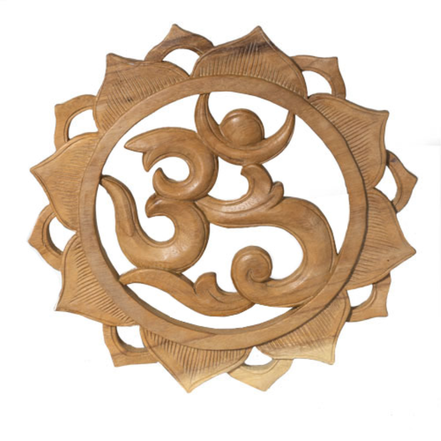 Wand Relief OM 30cm Suarholz hell