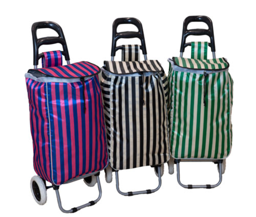 Einkaufswagen 98x34x27cm gestreift 3ass