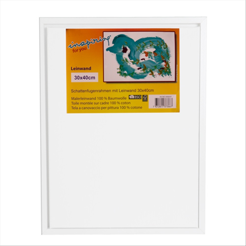 Floating canvas MDF weiss 30x40cm