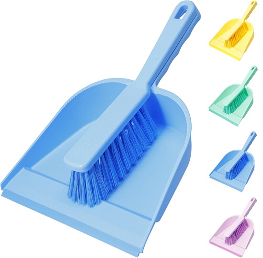 Bodenreinigung Schaufel und Wischer 4 Farben ass